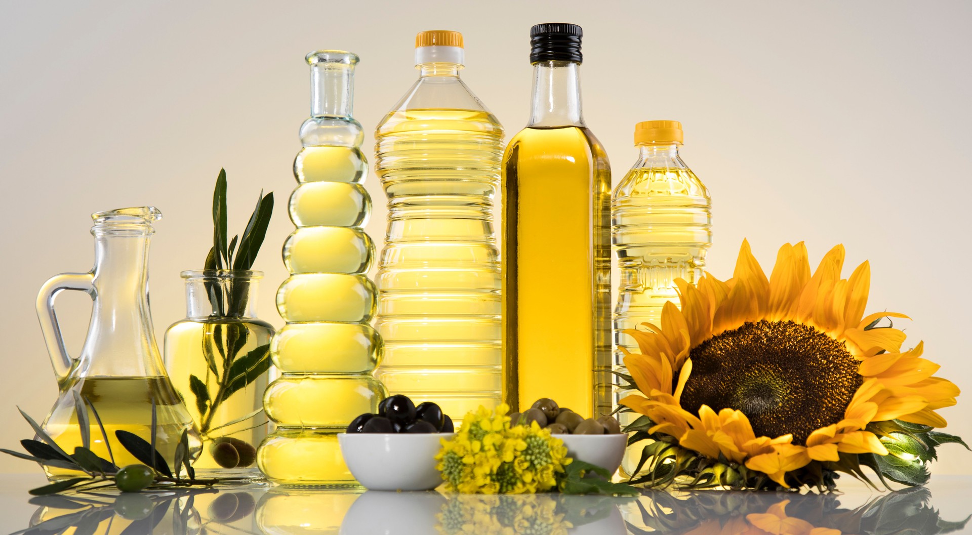Cooking and food oil products, Extra virgin olive, sunflower seed, rapeseed oil